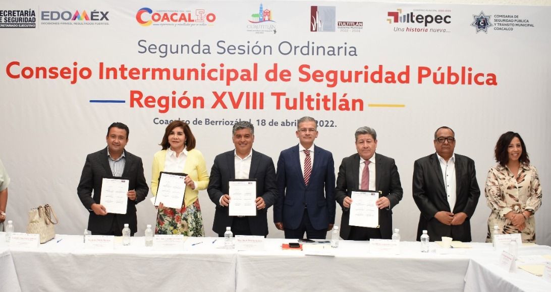 Se reúnen alcaldes de Coacalco, Tultepec, Cuautitlán y Tultitlán para atender temas de seguridad