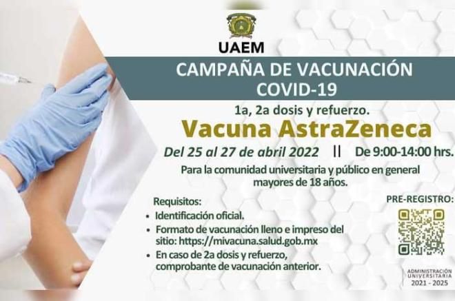 UAEMEX se suma a la campaña de vacunación contra COVID-19