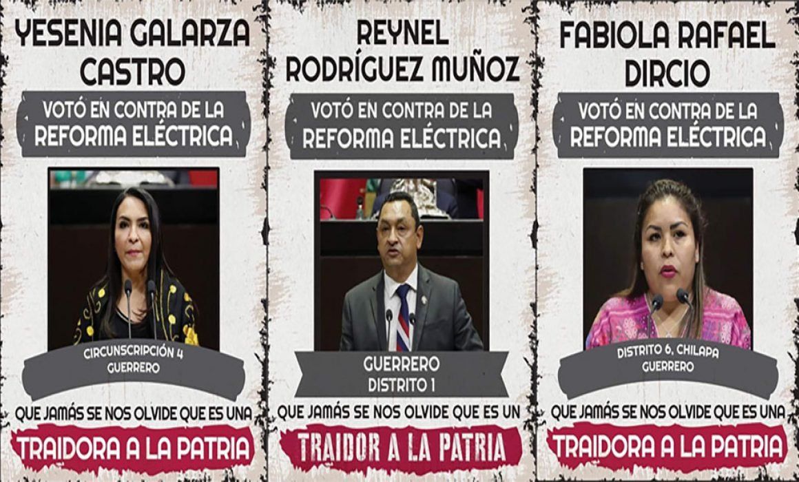 Llega a Guerrero la campaña de Morena contra diputados de oposición