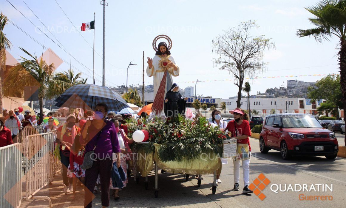 Festejan segundo domingo de Pascua con peregrinación en la Costera