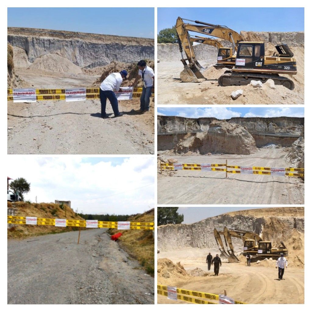 Clausura Propaem cinco minas en Zinacantepec