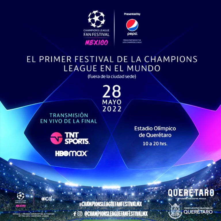 Anuncian primer Fan Festival de la UEFA CHAMPIONS LEAGUE en el mundo fuera de la ciudad sede