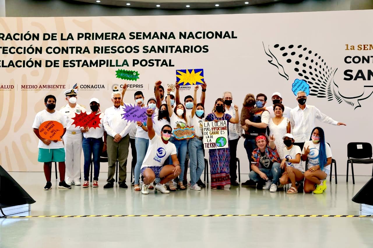 Evelyn Salgado y Jorge Alcocer Varela la Primera Semana Nacional contra Riesgos Sanitarios