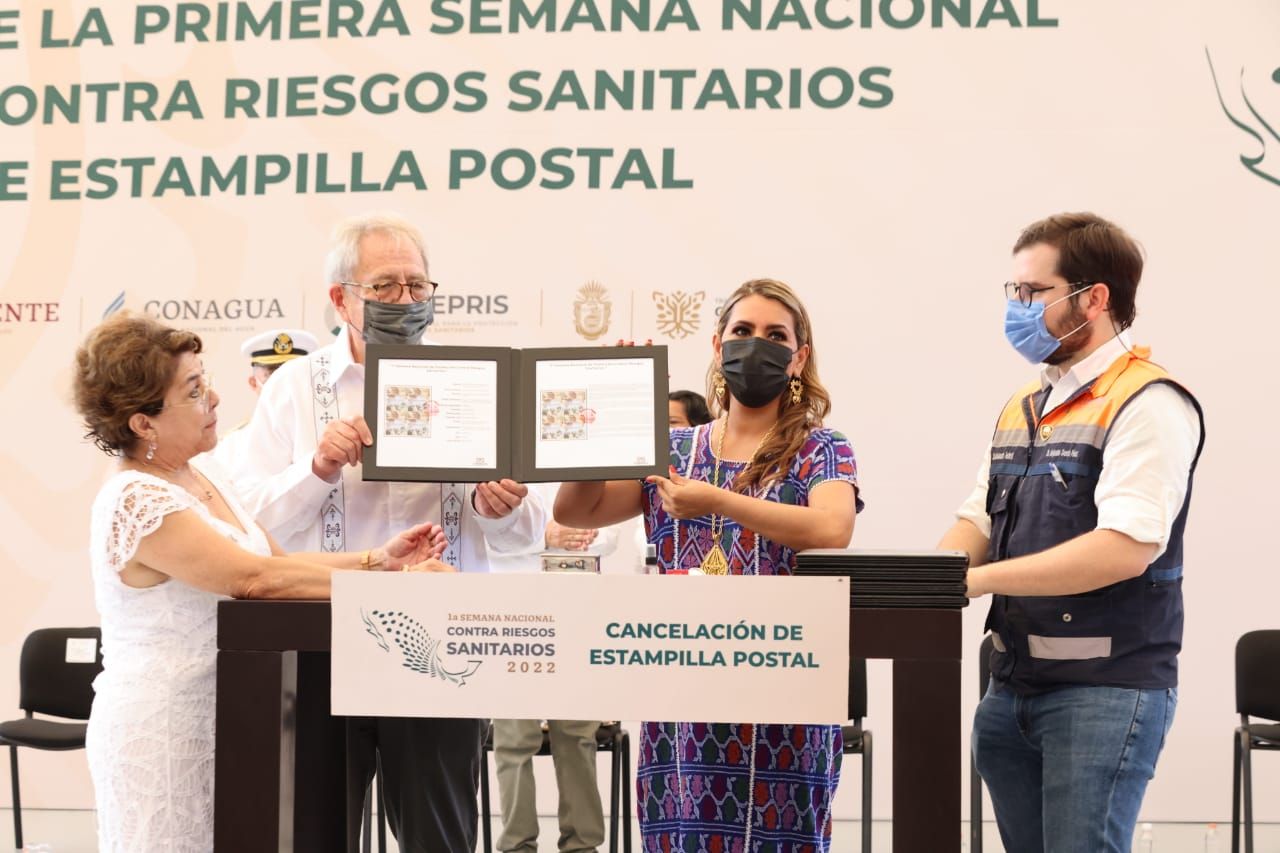 Inauguran Evelyn Salgado y Jorge Alcocer Varela la Primera Semana Nacional contra Riesgos Sanitarios