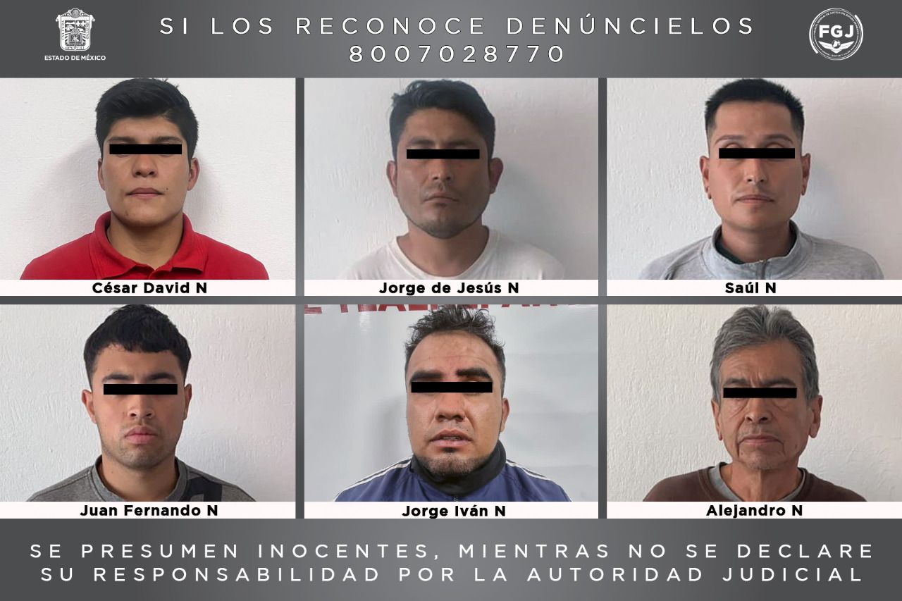 #Vinculan a proceso a seis sujetos por robo de cajeros automáticos en Tlalnepantla
