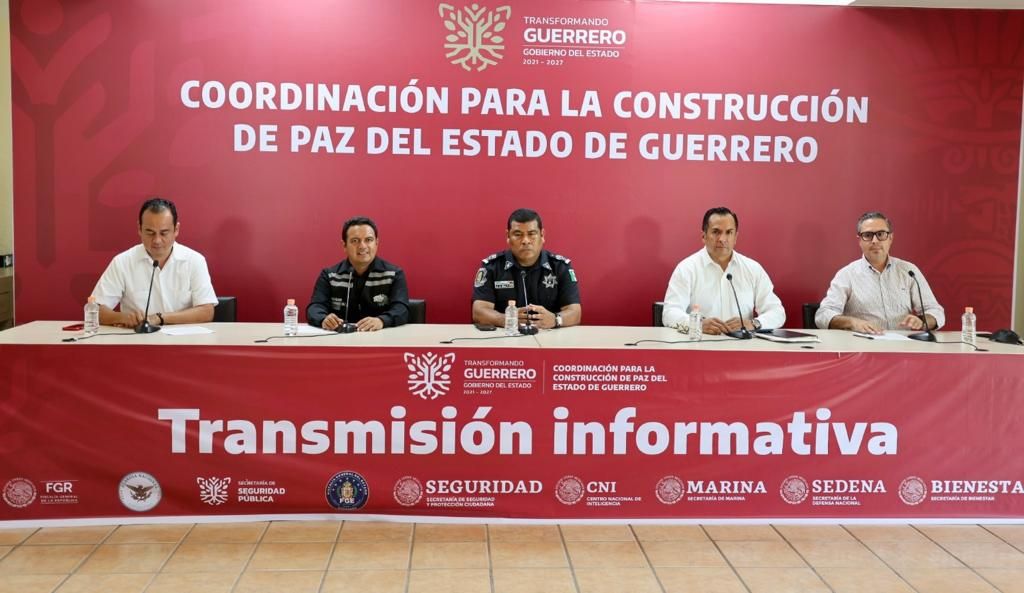 La coordinación de esfuerzos de la Mesa de Seguridad fortalece las acciones para atender y disminuir la incidencia delictiva en Guerrero