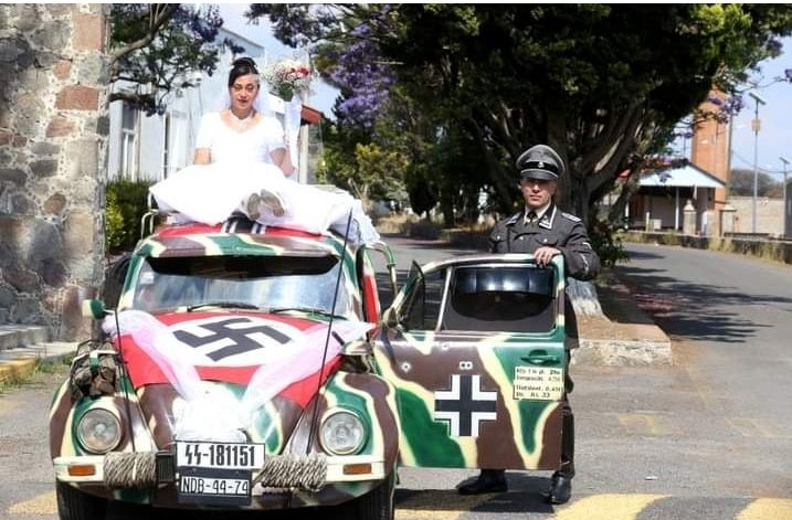 ’Hasta que Hitler los separe’: organizan boda con temática ’nazi’ en Tlaxcala