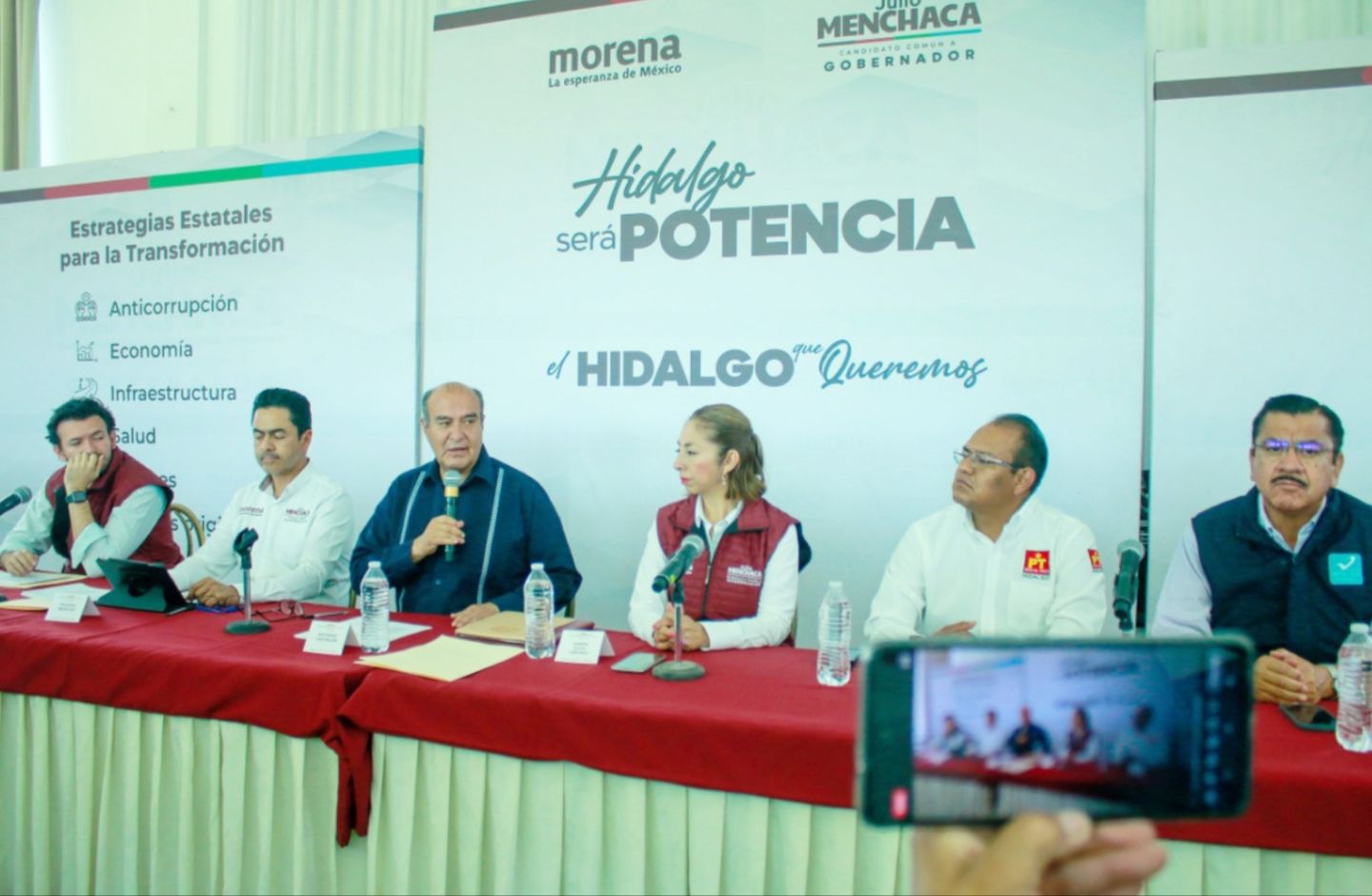 Equipo de Julio Menchaca presenta propuestas de seguridad y economía para que Hidalgo sea potencia