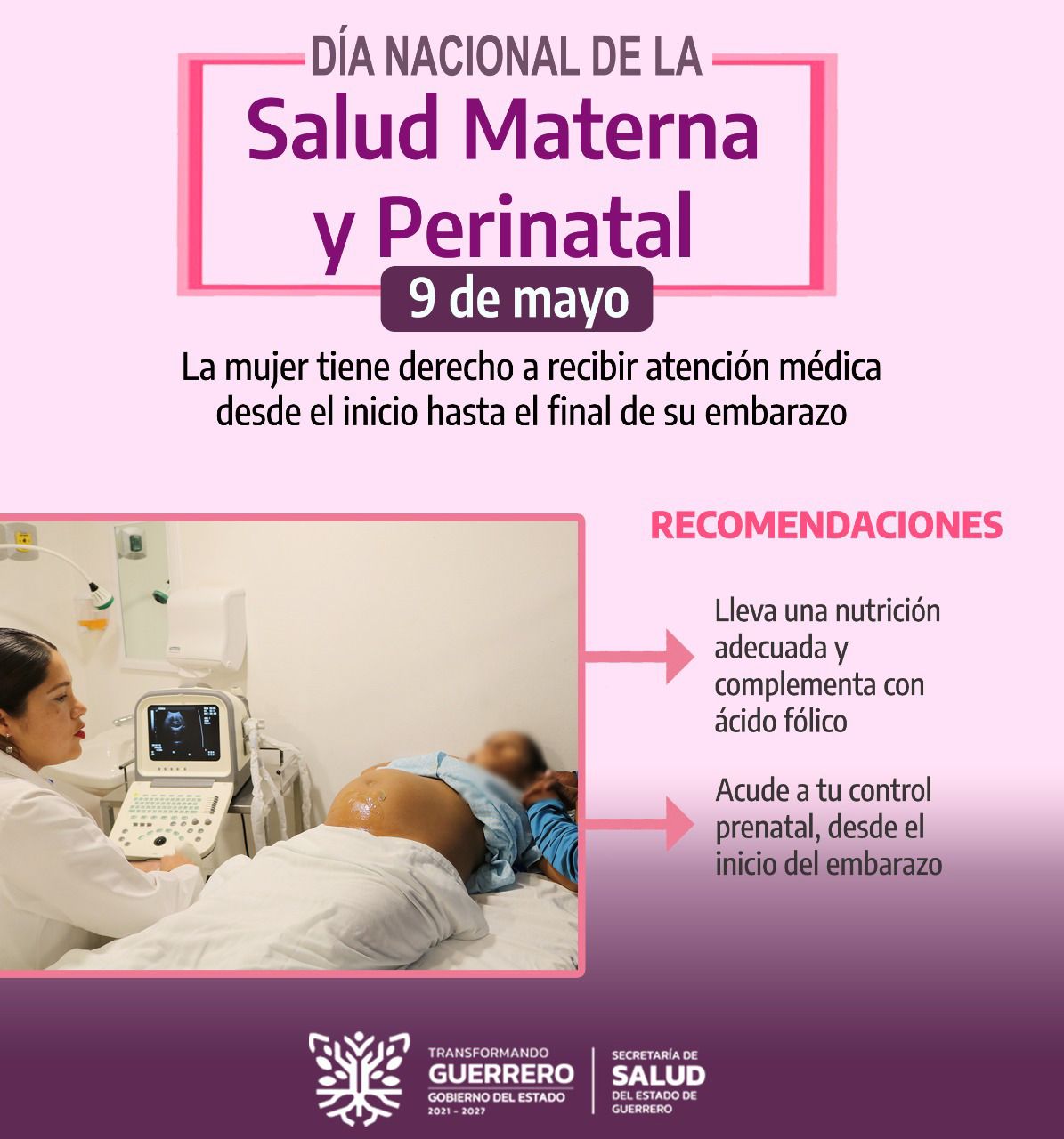 Conmemora SSG Día Nacional de Salud Materna y Perinatal