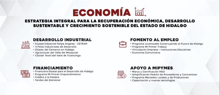 Seguridad y economía ejes sustantivos para transformar a Hidalgo