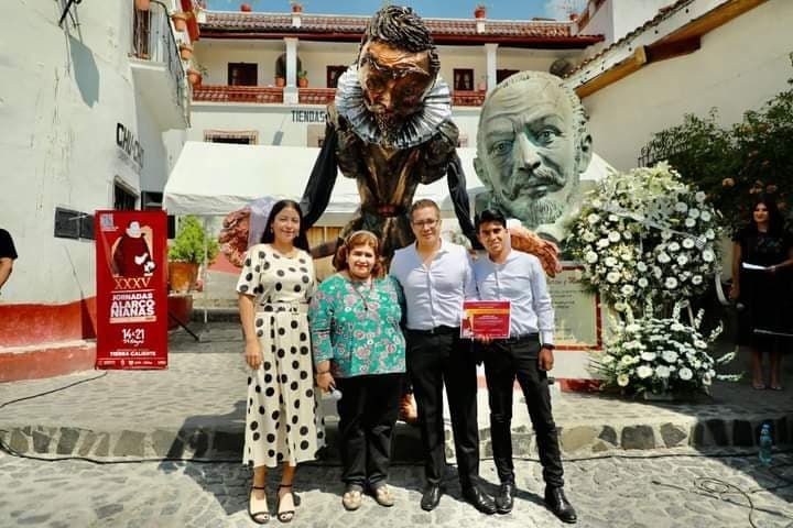 Gobierno de Guerrero rinde Homenaje y Ofrenda Floral al Dramaturgo Juan Ruiz de Alarcón.