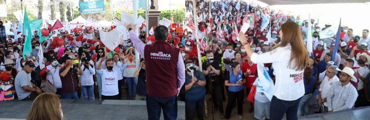 Así transcurrió la sexta semana de campañas de los candidatos punteros en Hidalgo
