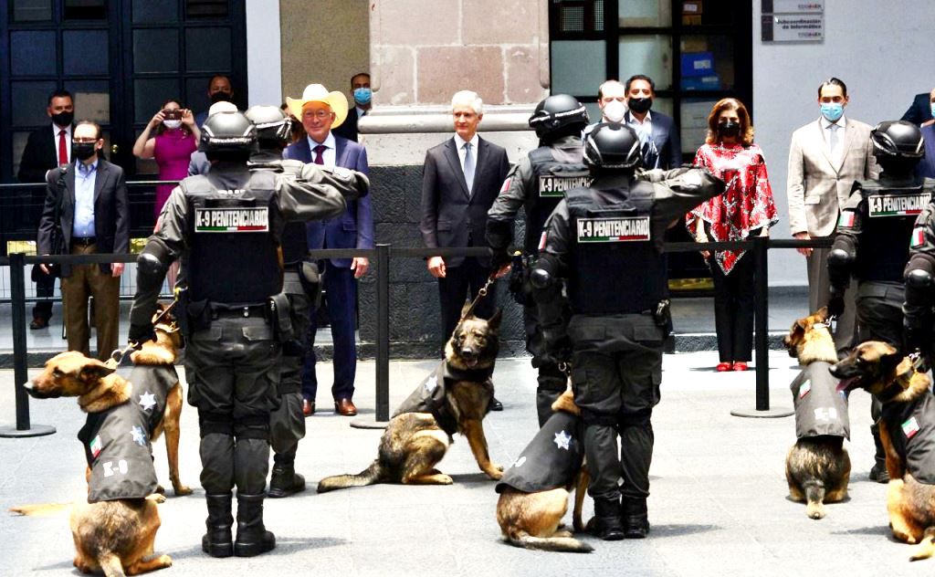 La Secretaría de Seguridad realiza demostración canina
