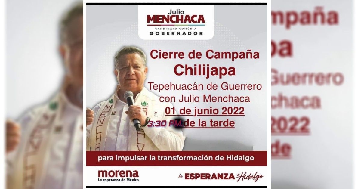 Cerrará campaña Julio Menchaca en Tepehuacán