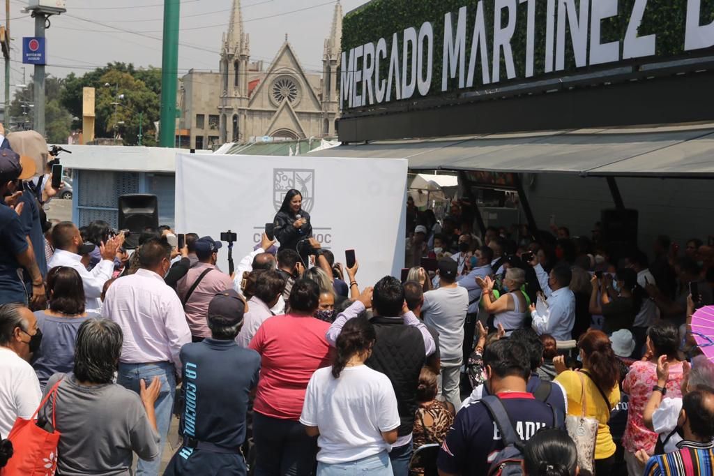 #El mercado "Martínez de La Torre en Cuauhtémoc, estrena imagen: Sandra Cuevas 