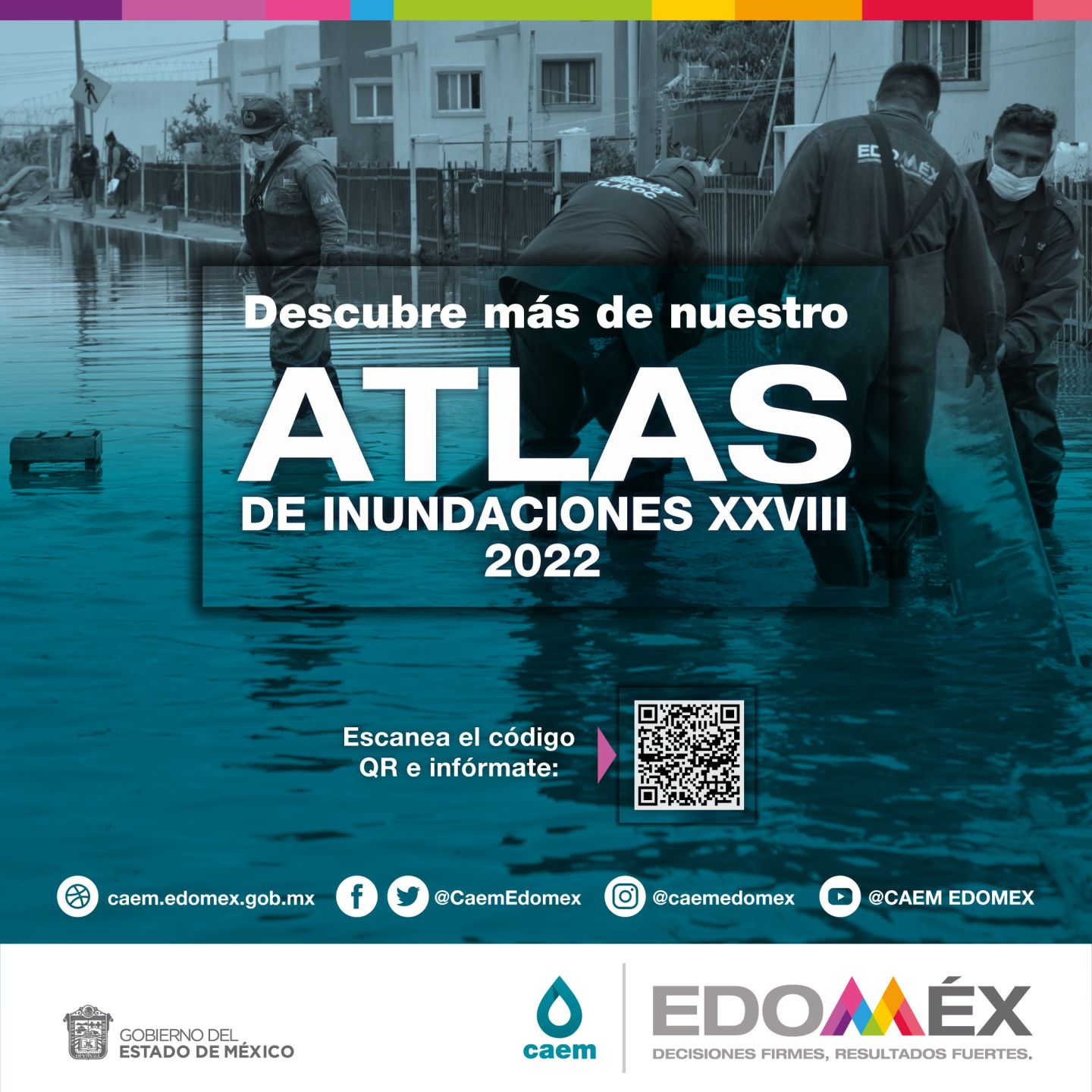 Presenta GEM Atlas de inundaciones 2022 a los 125 municipios del Edoméx 