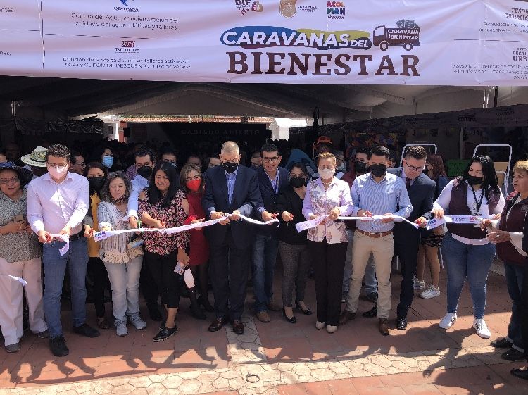 Inauguran Caravanas del Bienestar en Tepexpan, Acolman 