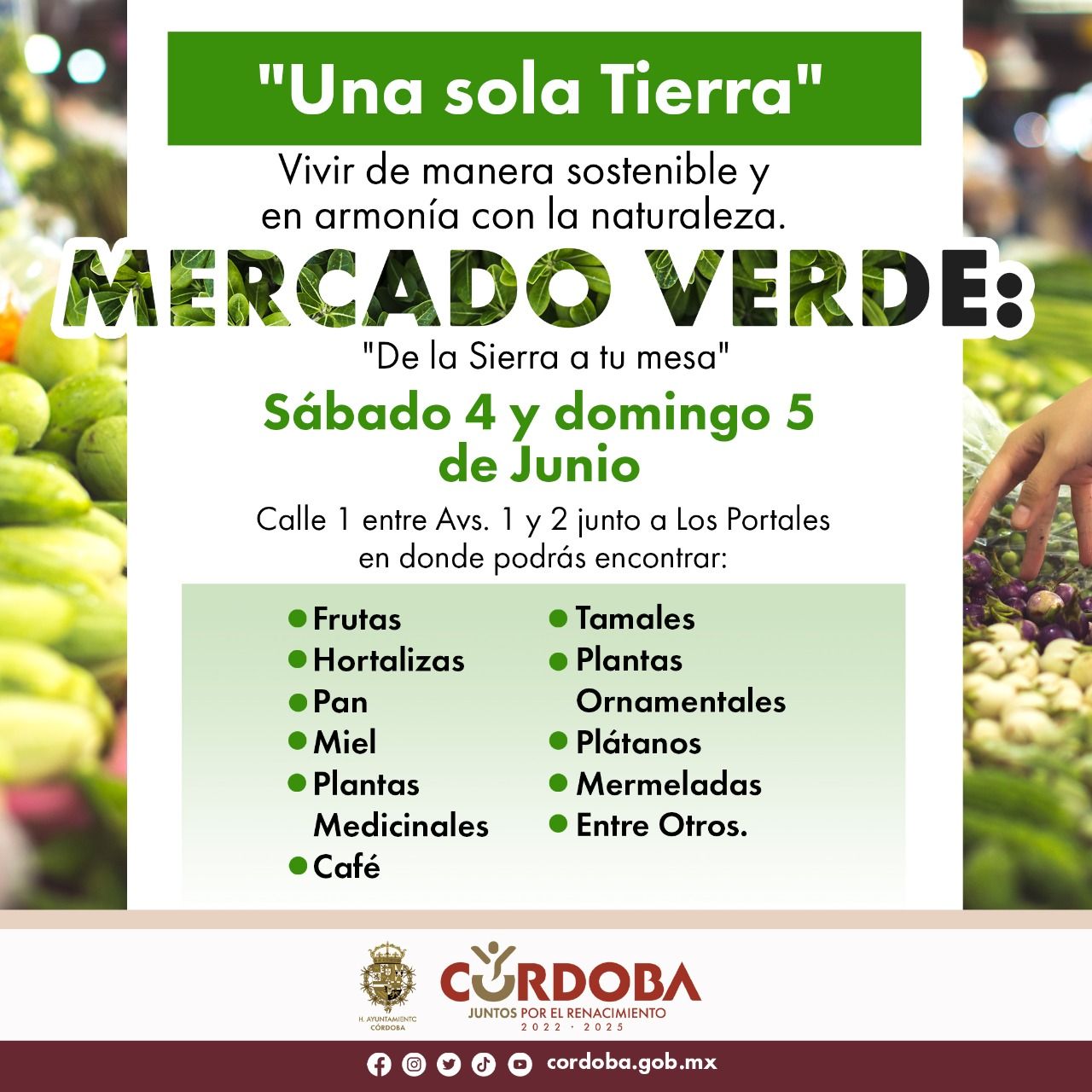 Habrá este sábado y domingo "Mercado Verde" con productos de la Sierra de Córdoba