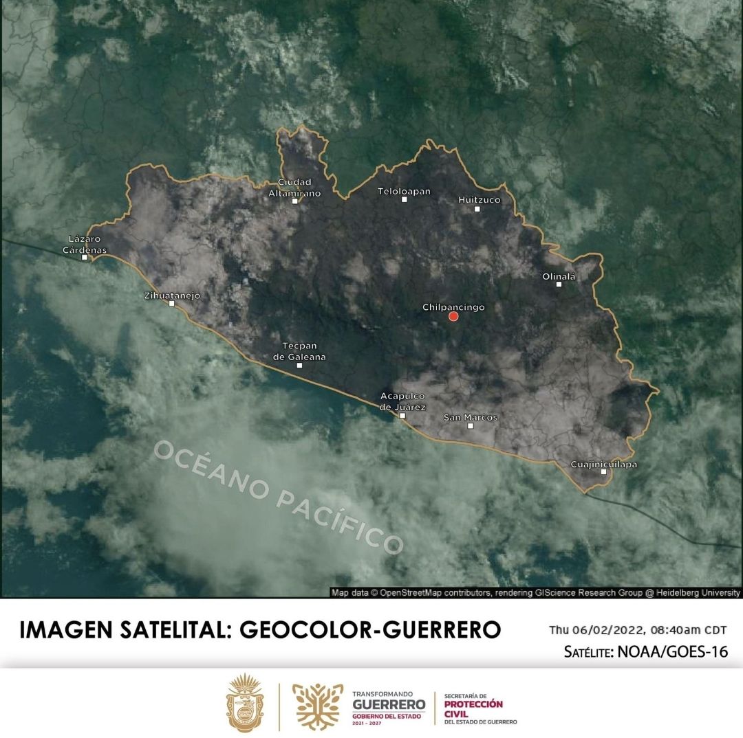 Sistemas meteorológicos que afectan al estado de Guerrero 