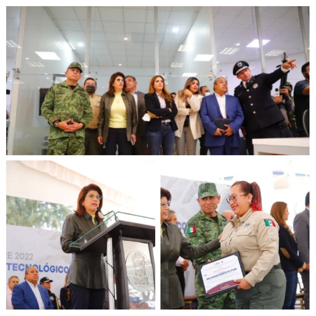 Alcaldesa de Tecamac entrego unidades policíacas y reconoció a elementos de la Guardia Civil