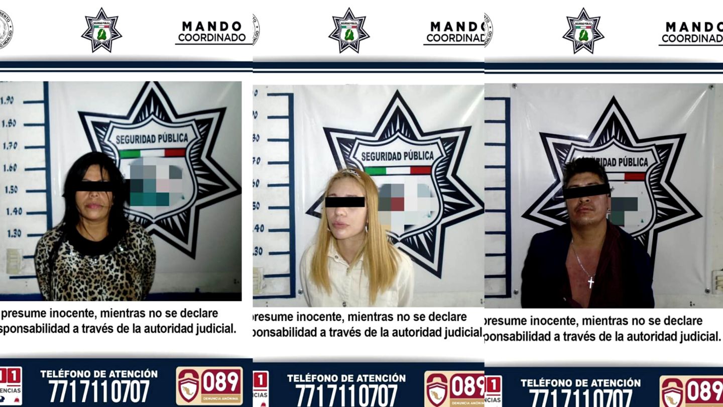 Policía de Pachuca detiene a deslizadores de tarjetas