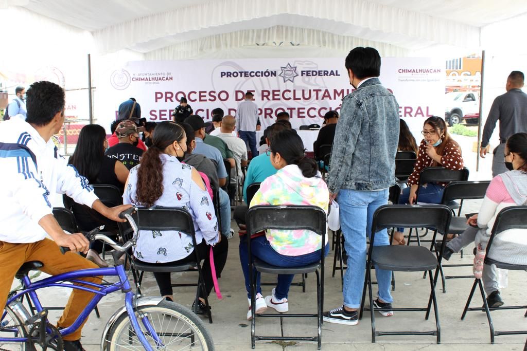 #El consultorio de salud apoya a aspirantes de guardias federales en Chimalhuacán