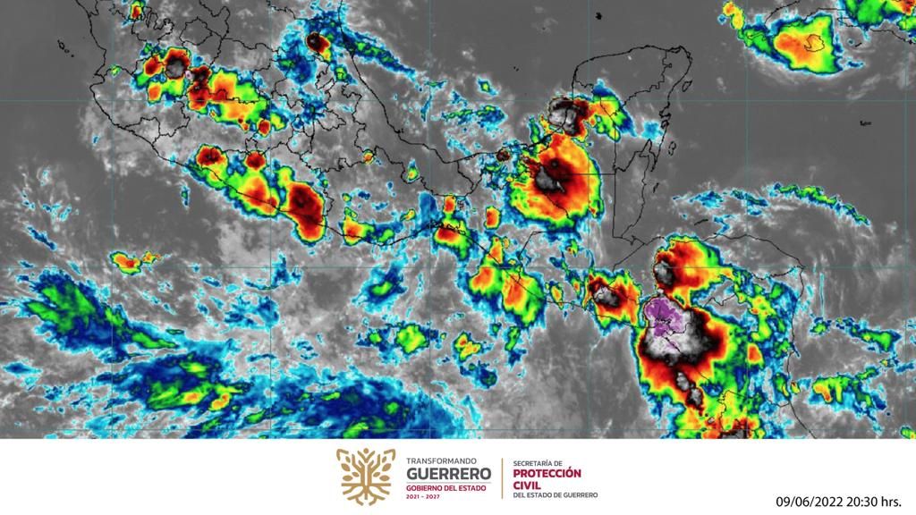 Alerta SPCGRO por pronostico de lluvias fuertes para este fin de semana en Guerrero
