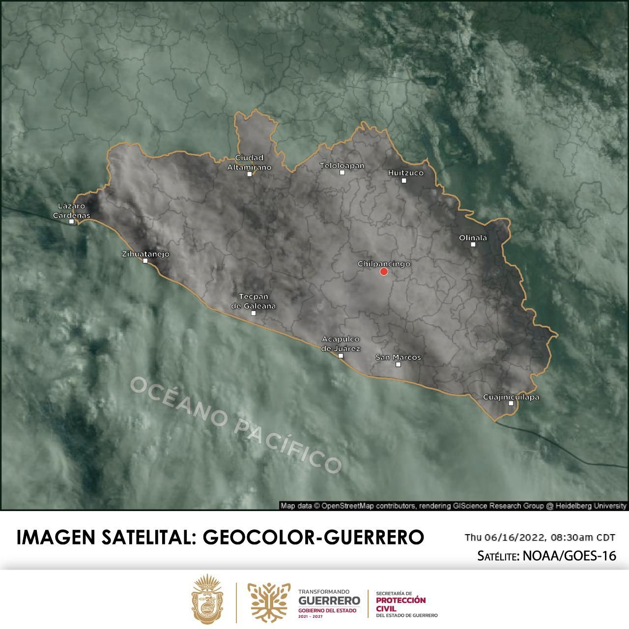 Sistemas meteorológicos que afectan al estado de Guerrero