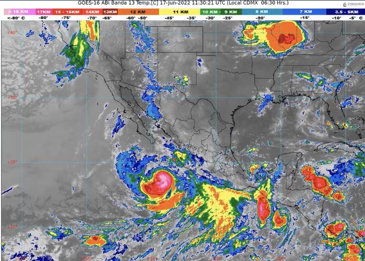 Pronostica Conagua lluvias intensas en regiones de Chiapas, Quintana Roo y Tabasco