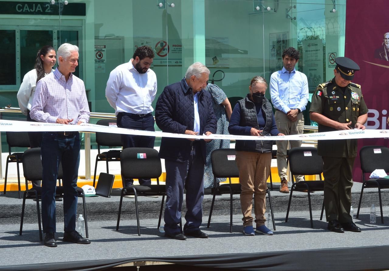 Presidente de México  y Gobernador del Estado de México inauguraron el Banco del Bienestar en el municipio de Morelos