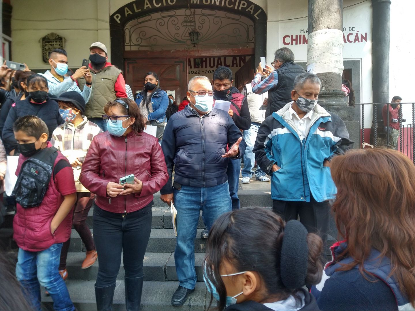 La #Organización de la UCIDE, se manifestó en Palacio de gobierno de Chimalhuacán: para exigir se cumplan sus demandas sociales en el rubro de la educación