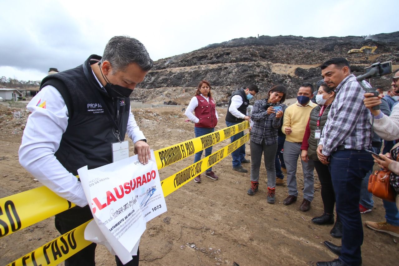 Clausura Procuraduría Ambiental Relleno Sanitario en Chimalhuacán