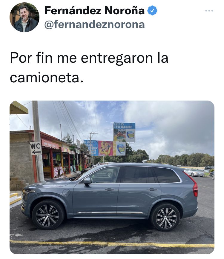

Y todo por defender su Volvo XC90

«Yo no soy austero»: Fernández Noroña. 