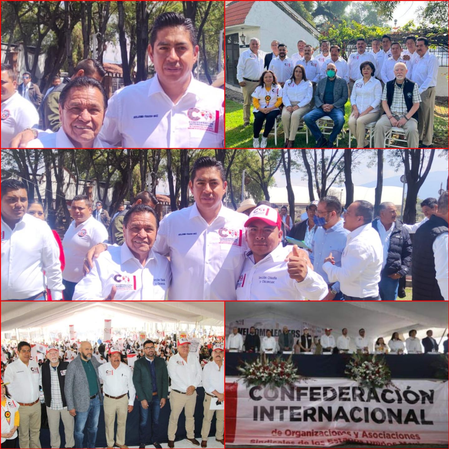 Tomas Mendoza acudió al llamando de la asamblea extraordinaria internacional de sindicatos en Teotihuacán 