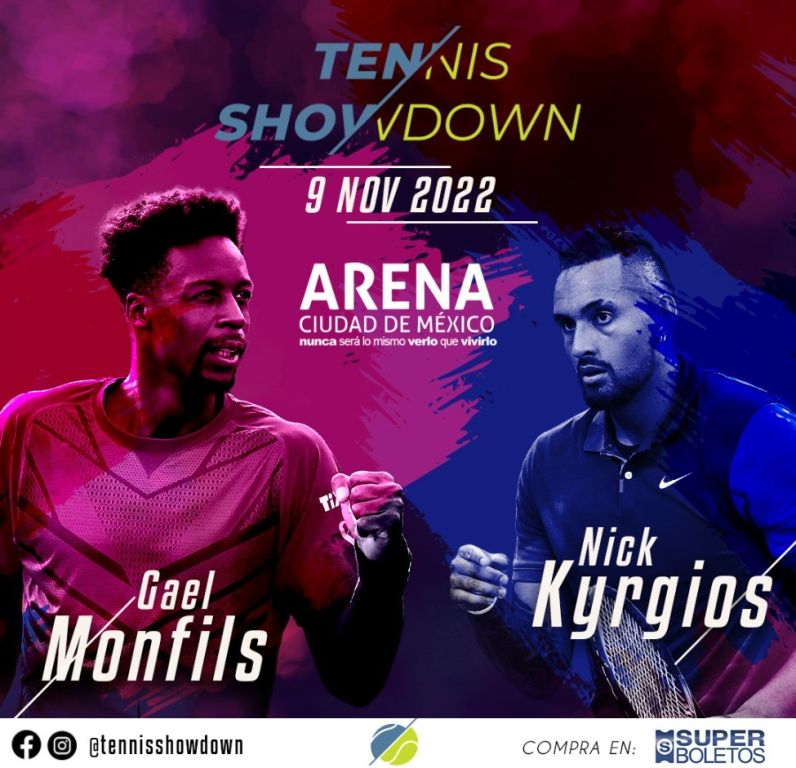 Tennis Showdown trae de vuelta a la Arena CDMX a las mejores raquetas del mundo este miércoles 9 de noviembre de 2022