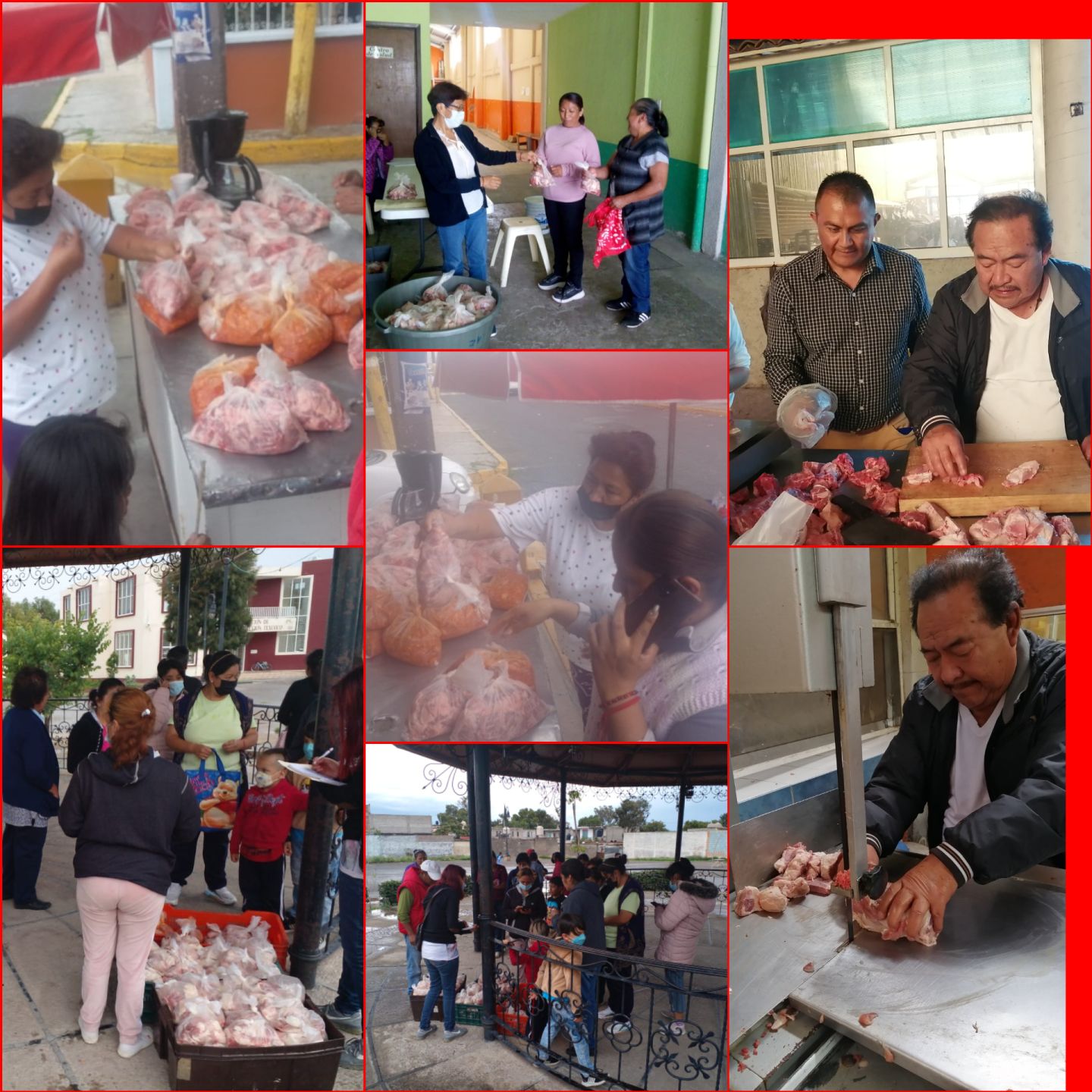 Sigue la entrega de carne fresca en Texcoco y municipios aledaños Pedro Ordoñes Hernández Líder de la A. C Haciendo fuerte a Texcoco. 