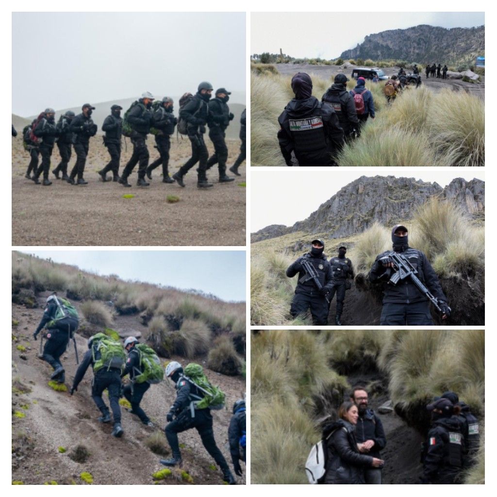 Policía de alta montaña encargada de proteger a visitantes de reservas montañosas y boscosas del Edomex 