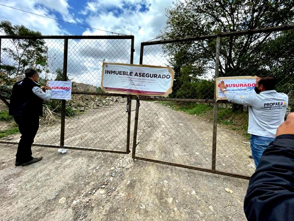La Procuraduría Ambiental Mexiquense clausura relleno sanitario en Atizapán de Zaragoza
