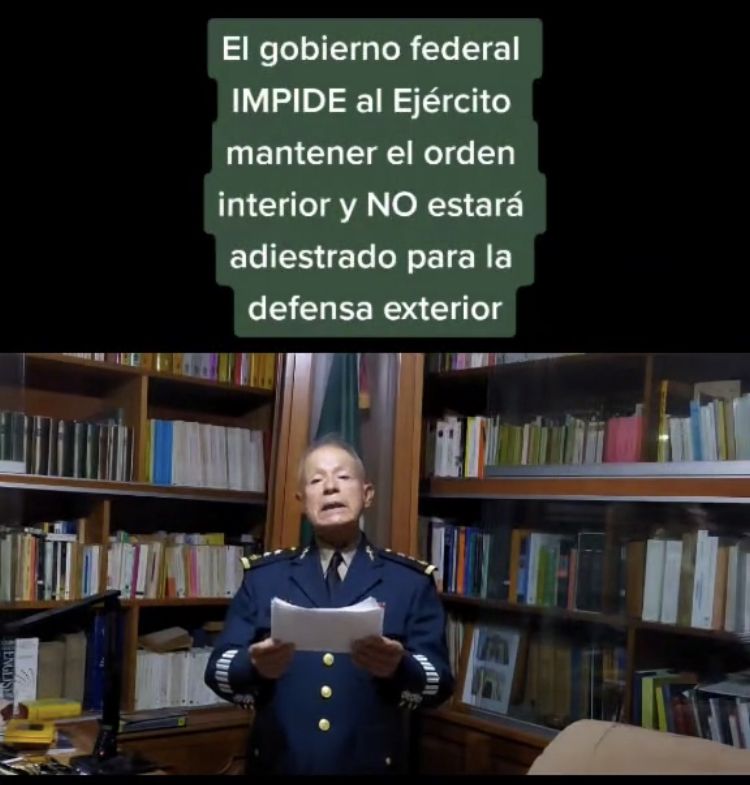 «Gobierno Federal impide a Ejército mantener orden interior y defensa exterior»: General Ávila Medina 