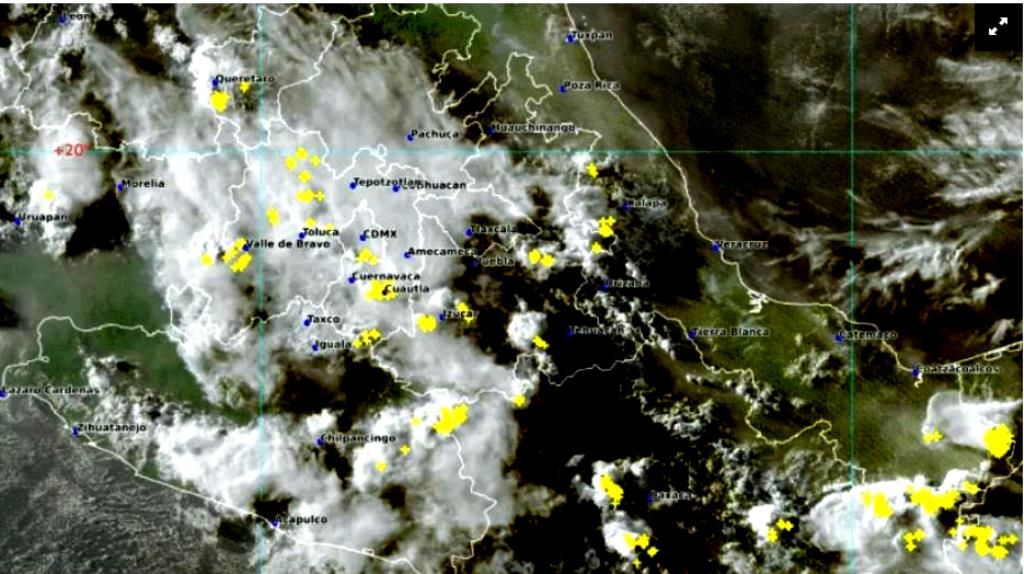 Lluvias puntuales muy fuertes en Nayarit, Jalisco, Michoacán, Guerrero, Oaxaca y Chiapas