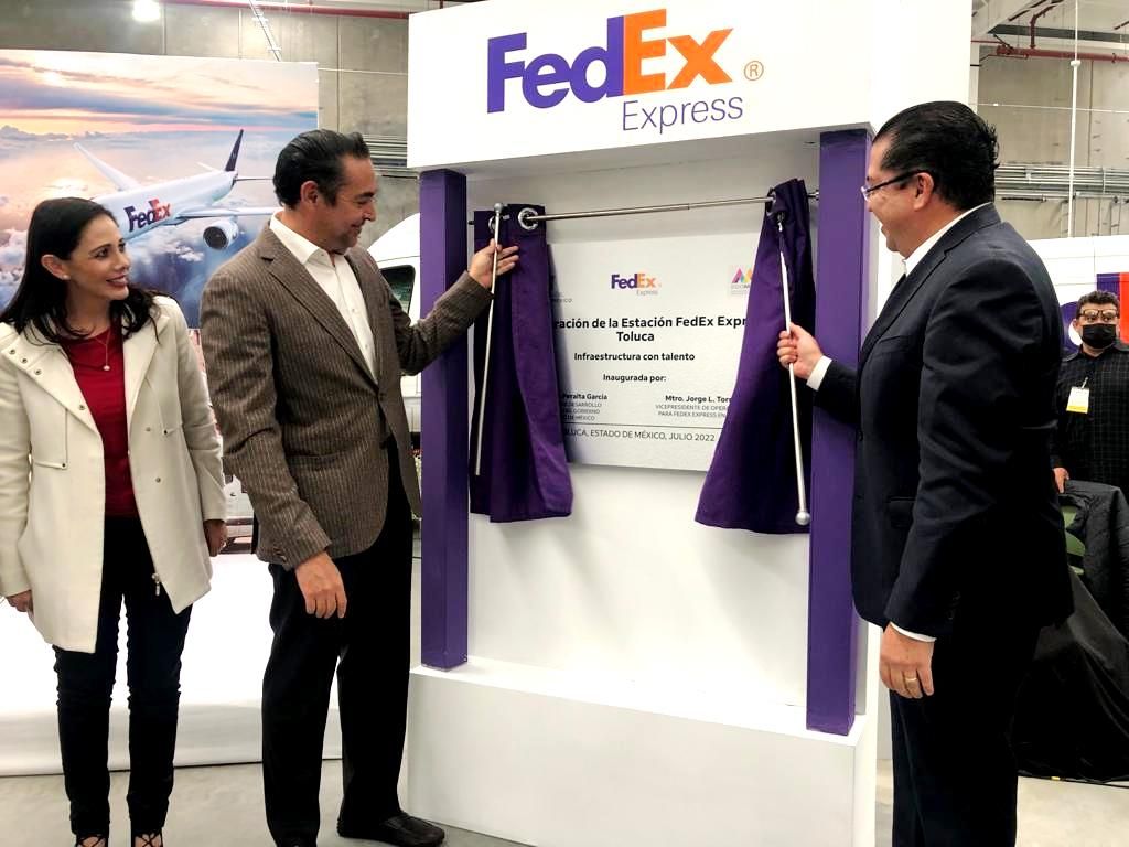 El Fedex Express México inaugura estación operativa y firma convenio a favor de MIPYMES Mexiquenses