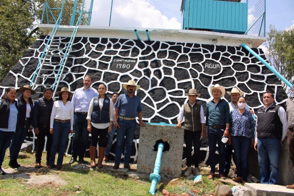 El GEM entrega red de distribución de agua potable en San Gabriel, Chapa de Mota