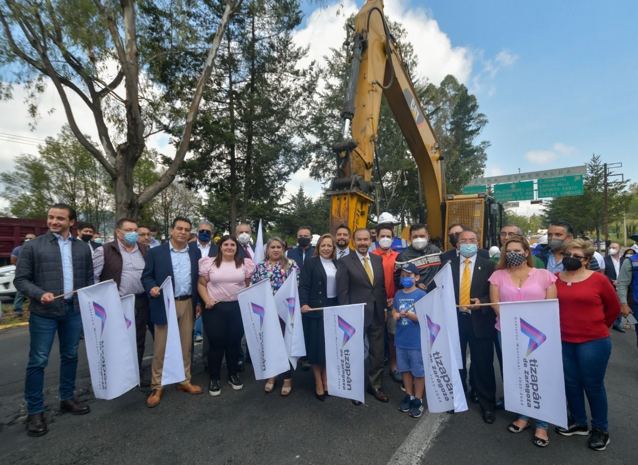 Rodríguez Villegas dio banderazo de salida a la construcción del Puente deprimido Chiluca para evitar tráfico