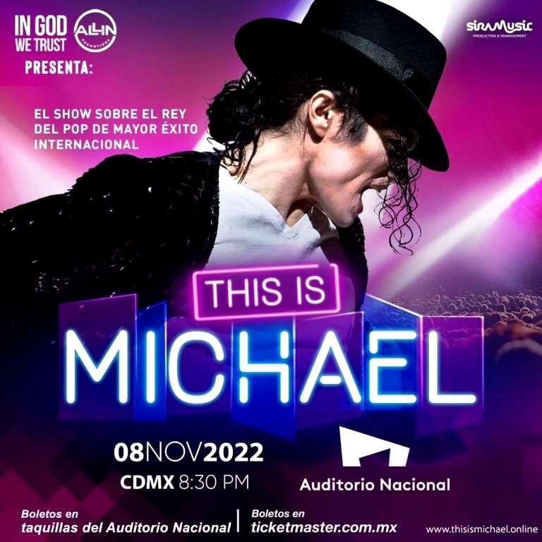 El Show más importante, impactante e internacional sobre el ’Rey del pop’ Llega a México
8 de noviembre 👉 AUDITORIO NACIONAL