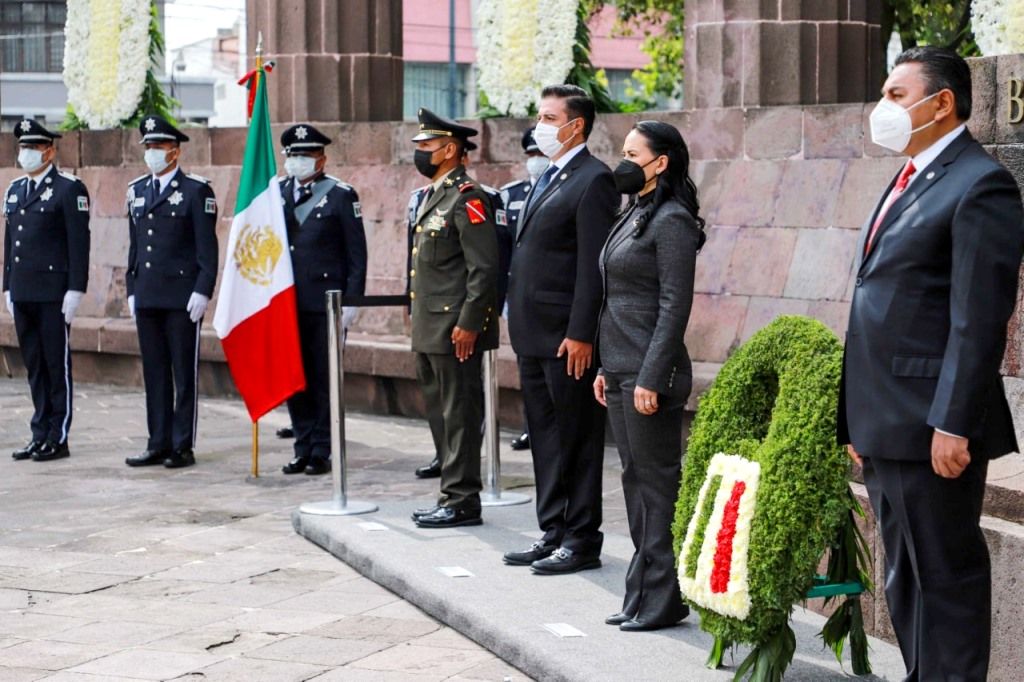 Alejandra del Moral Encabeza ceremonia conmemorativa por el 150 aniversario luctuoso de Benito Juárez García.
