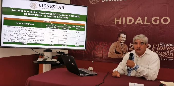 Informa Secretaría del Bienestar sobre apoyos del gobierno federal en Hidalgo