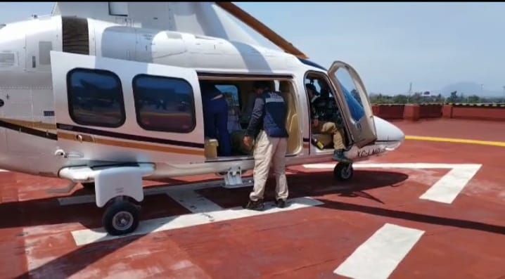 Trasladan en helicóptero a recién nacida con cardiopatía congénita para ser atendida en el Instituto Nacional de Pediatría 
