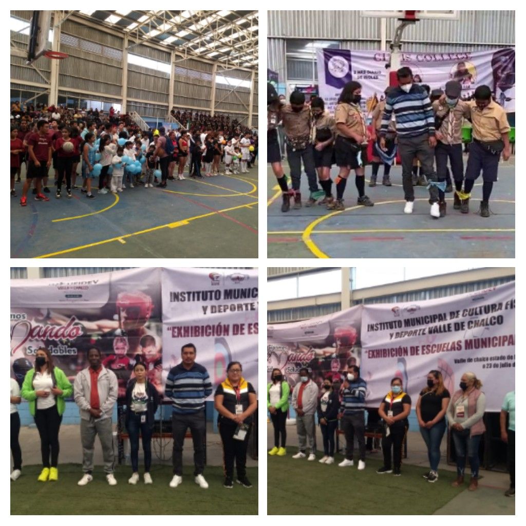 Realizan grandiosa exhibición escuelas del deporte en Valle de Chalco Solidaridad