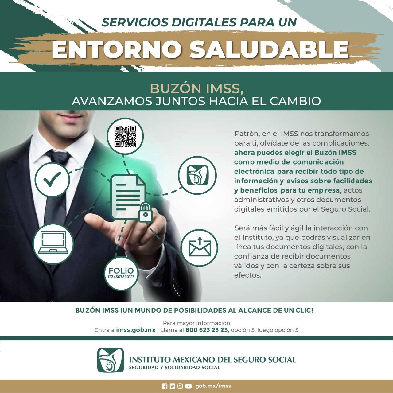 Invita IMSS Veracruz Sur a patrones 
a utilizar ’Buzón IMSS’ 