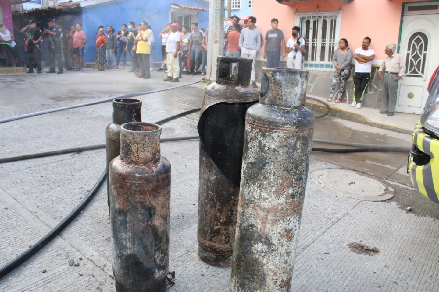 Explota tanque de gas en Casa Habitación
